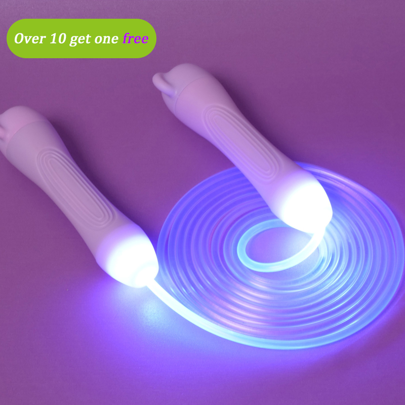 led Light up kids jump rope 2021New Adjustable Flashing Luminous skipping rope Luminous skipping rope