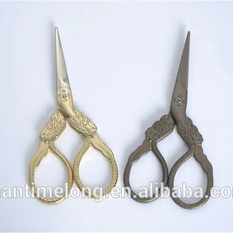 Chinese Culture Style DIY Vintage 12 Chinese Zodiac Dragon-Shaped Sewing Scissors Retro Crafts Souvenirs Gifts