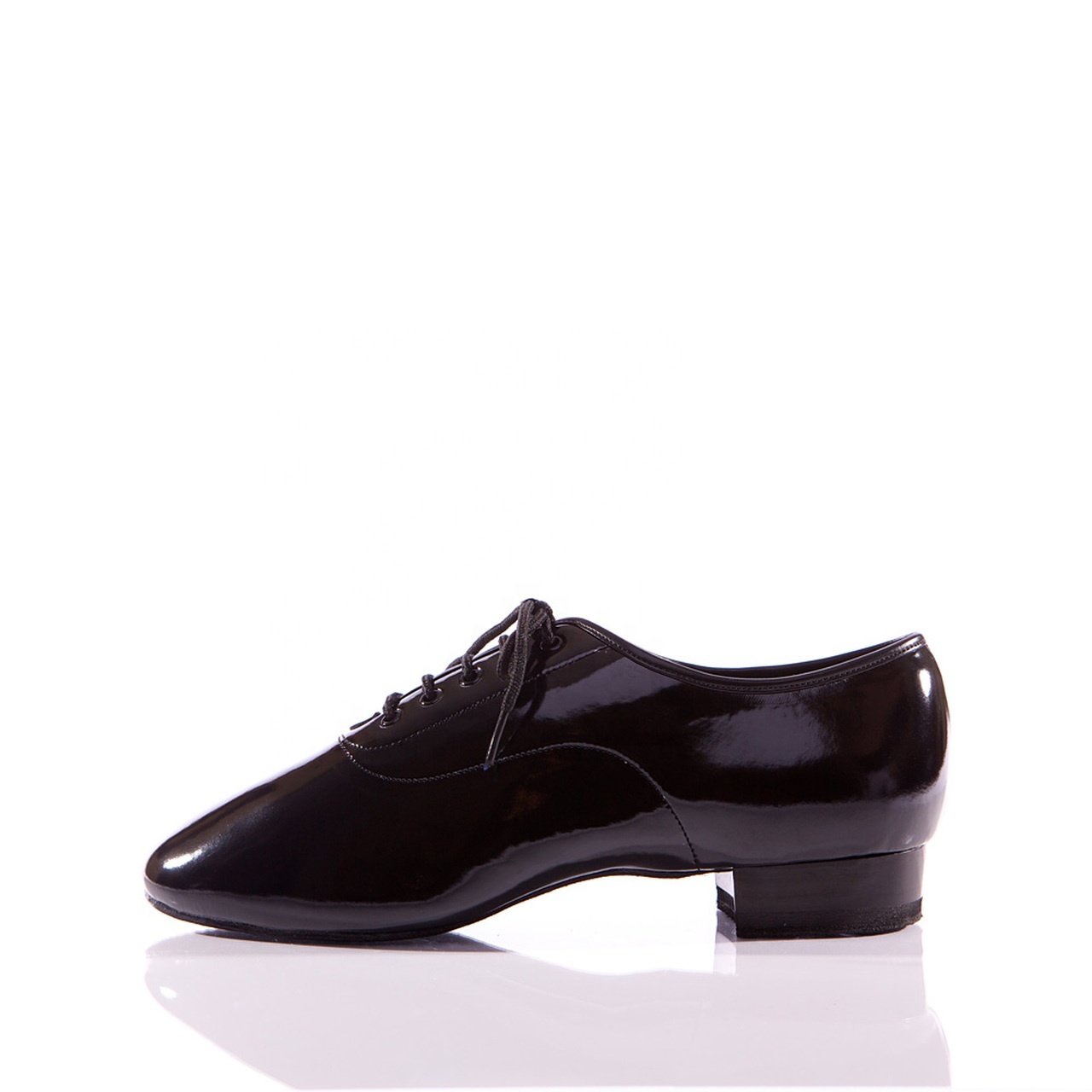 Zapatos De Baile Comfortable Black Patent Leather Latin Salsa Dancing Shoes For Men Size US 4.5-13.5 Heel Height 2.5cm boys