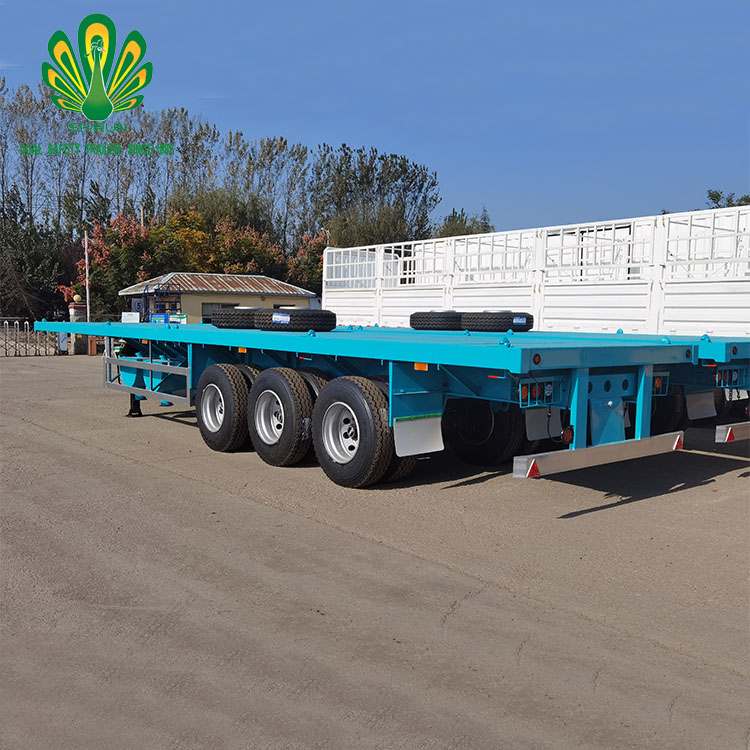 20 FT and 40 FT Fuwa BPW Axle Gooseneck Skeleton Container Trailer Oman For Sale