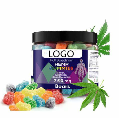 Частная этикетка чистые конопляные Gummies органический полный спектр CBD Конопляный экстракт конопляное масло Gummy медведи