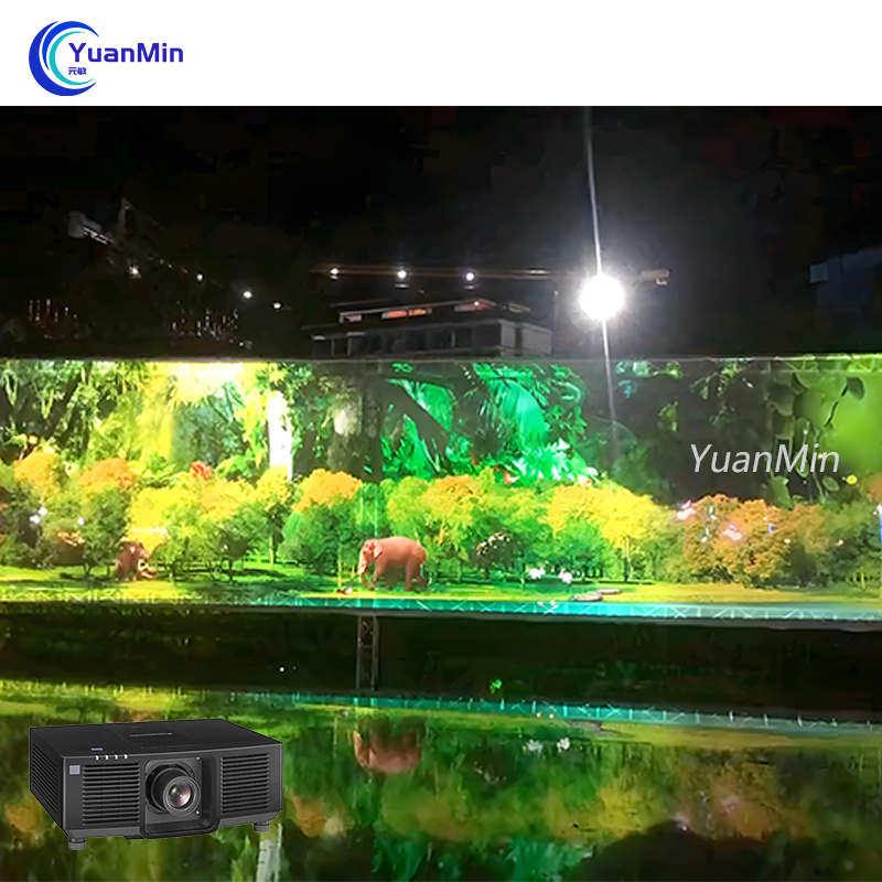 holographic projection screen fabrics projection mapping projector interactive wall system