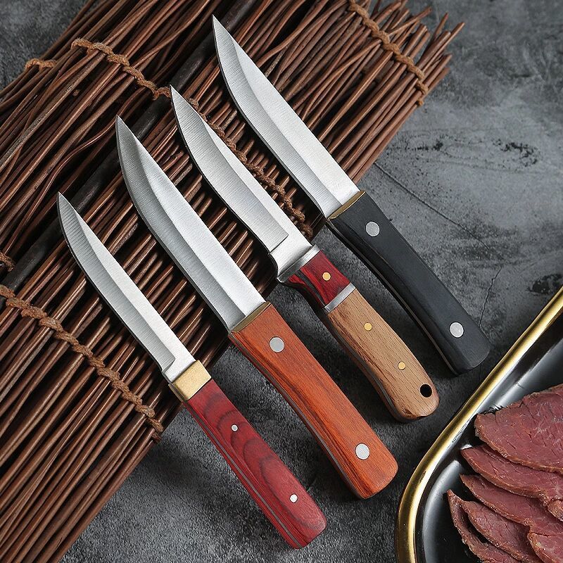 Promoted Hunting Knife Fixed Blade Knife Survival Knife Hunting Outdoor Fixed Blade with Leather Sheath
