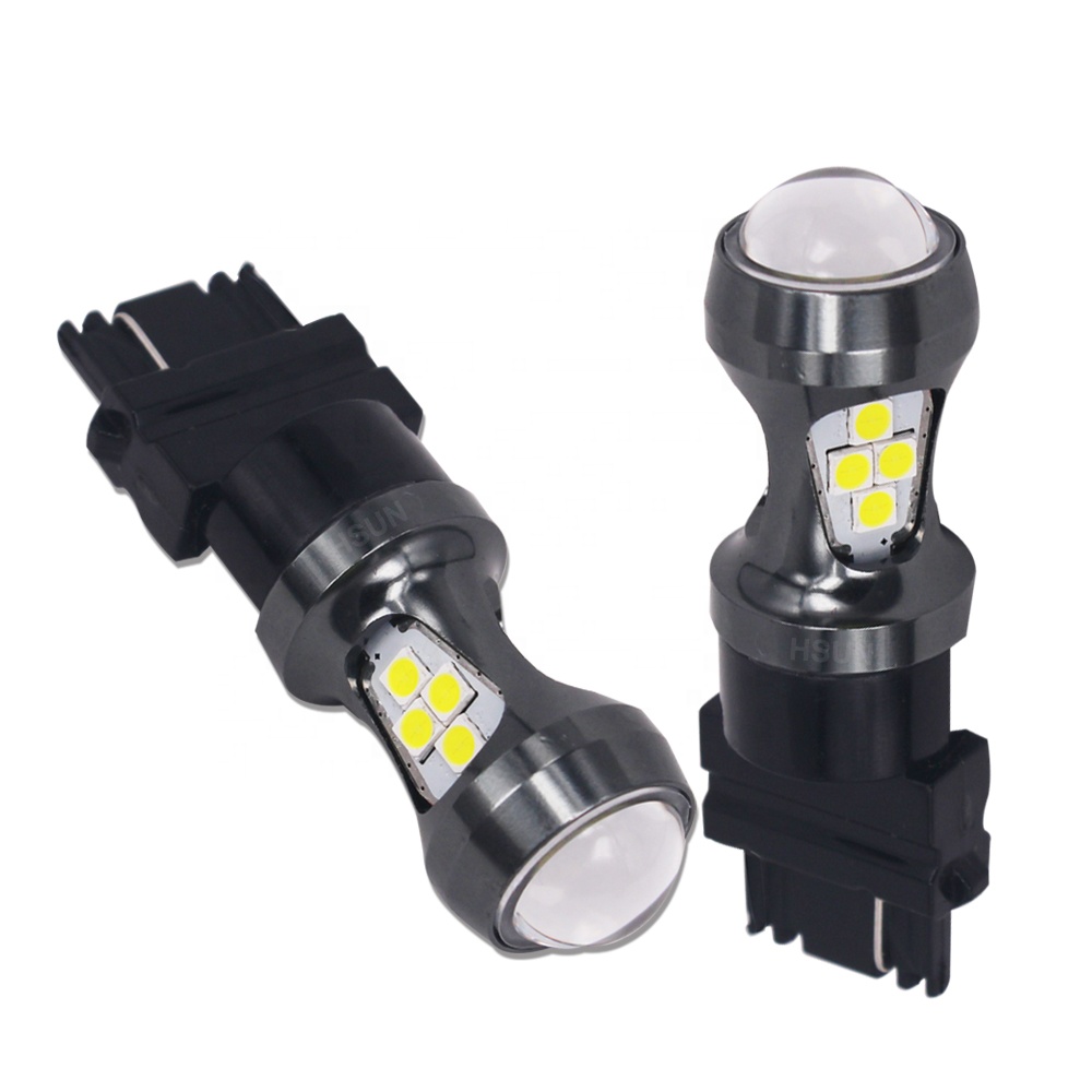 Светодиодная лампа P27W 16 SMD 3156, 18 вт, T25 3030 светодиодов, а, стоп-сигналы заднего хода, указатели поворота, без гипер-вспышки, 12-24 в