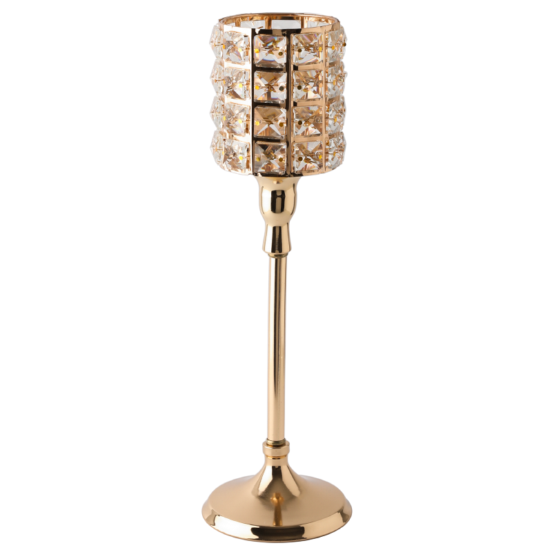 candlestick holder Nordic European gold candlestick holder for wedding light luxury glass candle Home decors