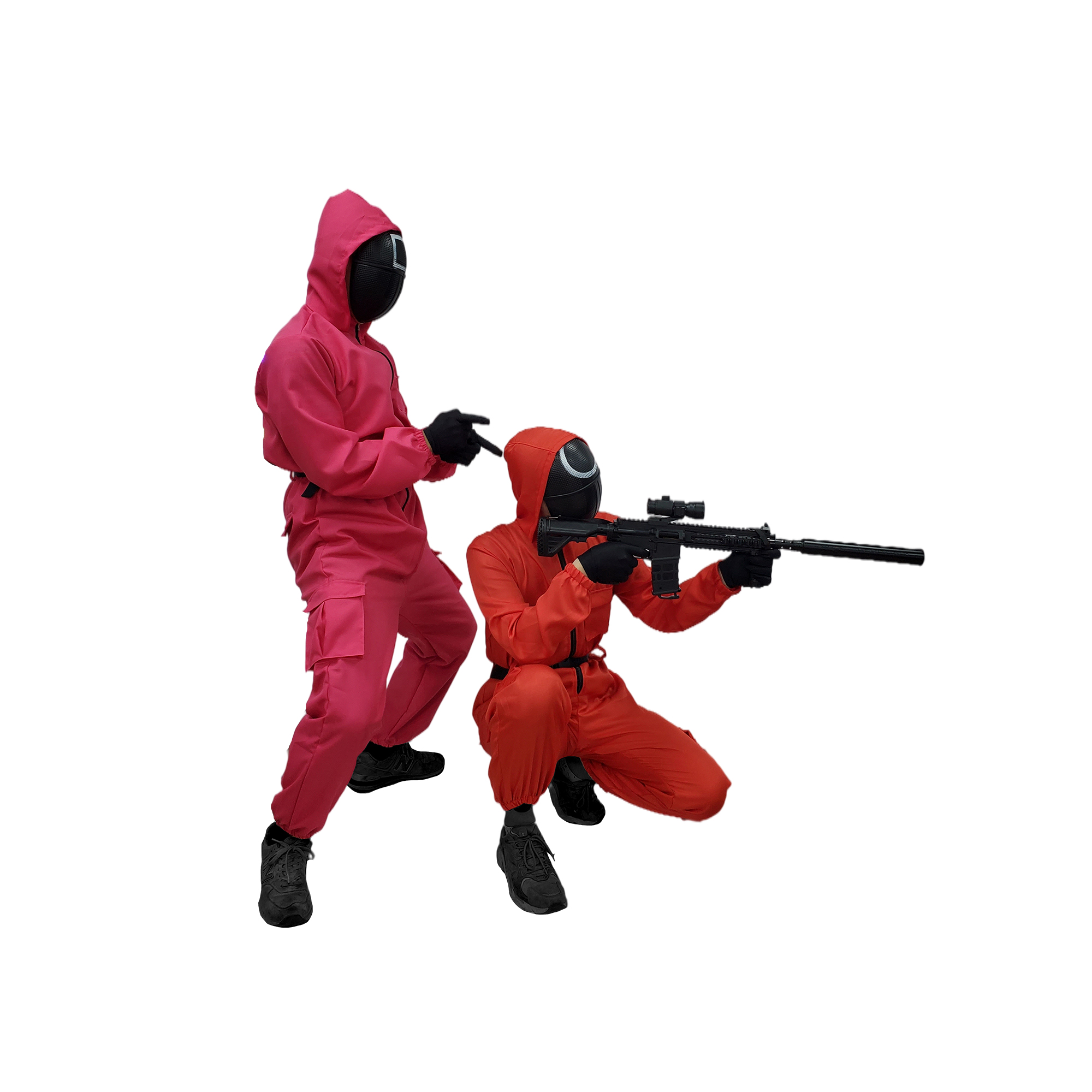 Custom Fashion Korean Horror Movie Cosplay Suits Jacket Halloween Party Face Mask Squid Game Costumes