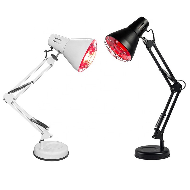 AC110V/220V Flexible Arm Desktop Infrared Heating Bulb Lamp 100W/150W NIR Light Physiotherapy TDP Infrared Therapy Lamp