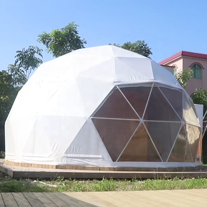 2021 отель glamping igloo алюминиевый геодезический купол палатка