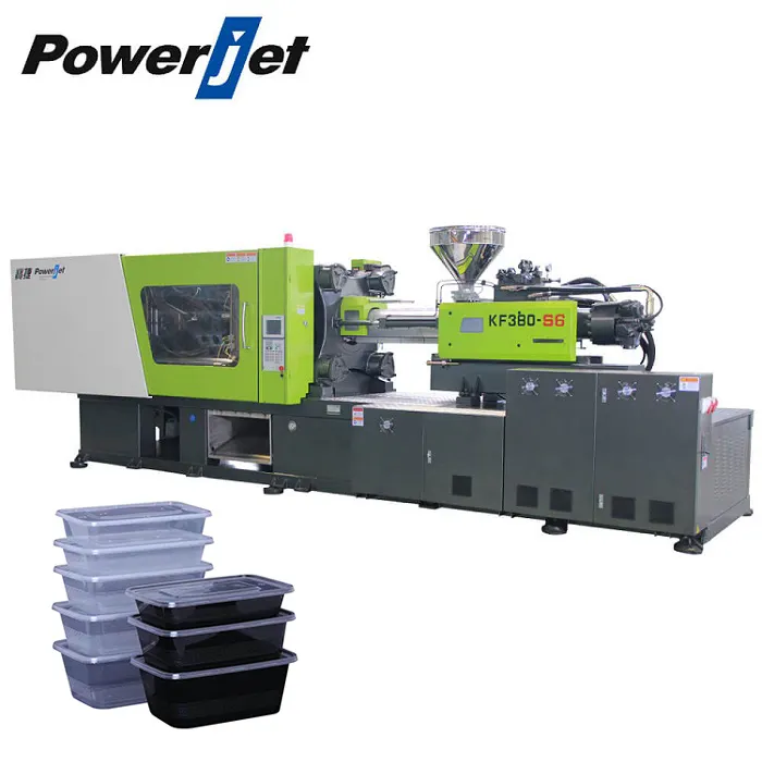 Powerjet Grand Step Servo 380 Ton Plastic Injection Machine Making Spoons Fork Food Container