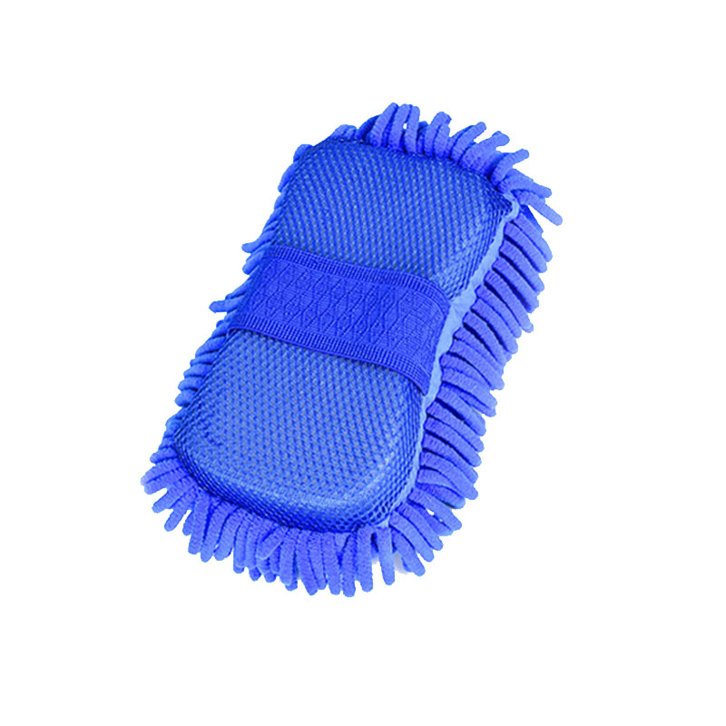 Microfiber High Huality Car Mitt Singel Sided Chenille Coral Fleece Foam Washing Sponge Car Wash Sponge