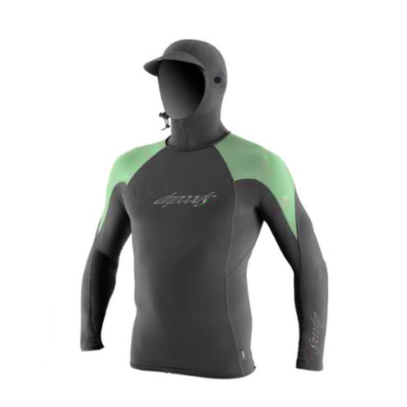 Пользовательский логотип серфинг rashguard с шляпой SPF 50 Толстовка Футболка рубашка rashie топ с капюшоном купальник № W266A