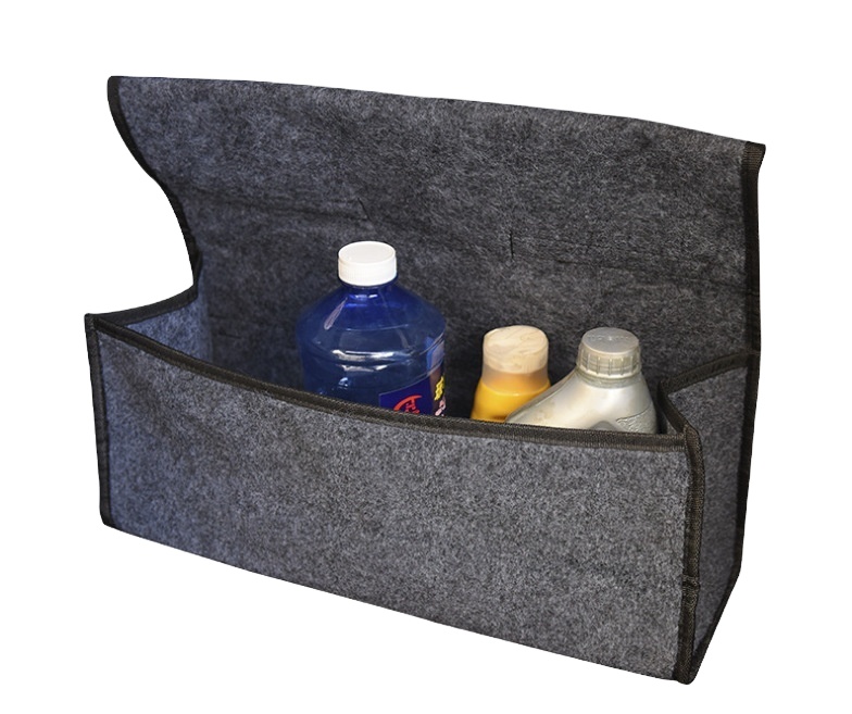 Customized design foldable felt portable car wash detailing tool bag with pocket bag