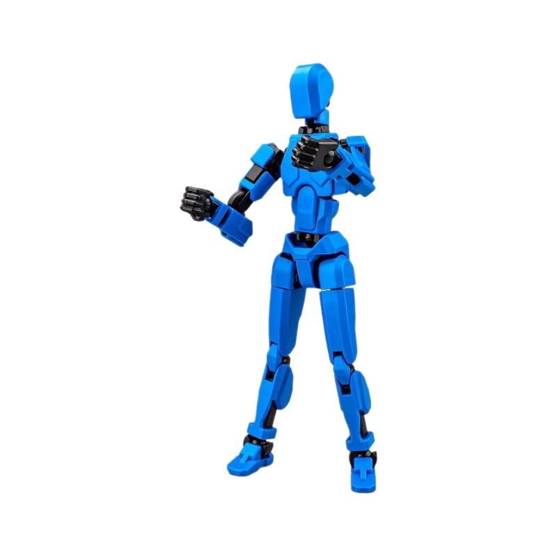 3D Dummy 13 Robot Anime Action Figures PVC Sensory Fidget Toys for Boys Autism Multi-Joints Movable Cool Gadget Gift Kids