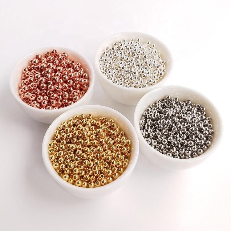 Wholesale Waist Beads No Fade Gold Jewelry Beads For Jewelry Making 18K Gold Filled Beads