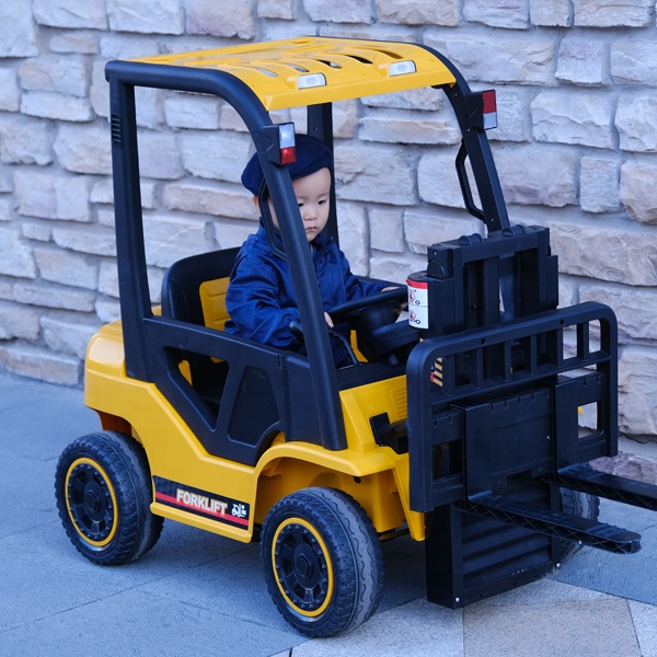 Новые Автопогрузчик для детей ездить на машине игрушки играть cars12v дети автомобиль электрический зарядки ребенка электрический автомобиль