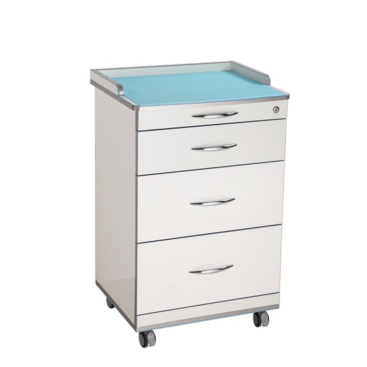 BR-DBC12 cheap mobile dental clinic cabinet dental medical instrument cabinet with drawers factory