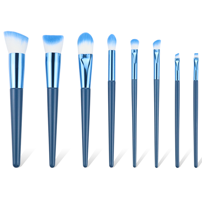 Makeup Brushes Premium Synthetic Foundation Powder Concealers Eye Shadows Makeup 8 Pcs Brush Set, Rose Golden