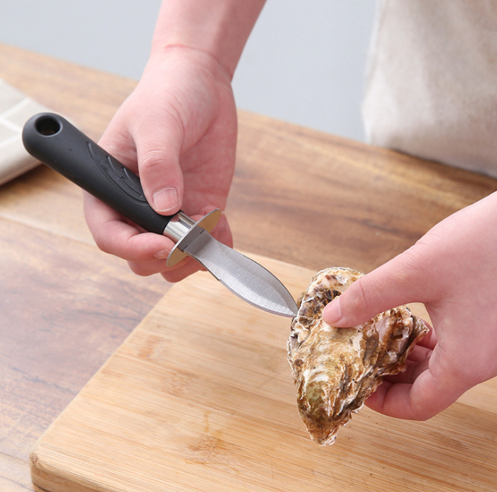 Stainless Steel Clam and Shellfish Tools Oyster Shucking Knife Mussel Knife pp handle
