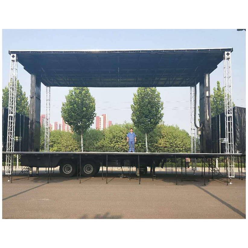 Используется для активного отдыха на заказ roadshow12m гидравлический мобильный сценический прицеп
