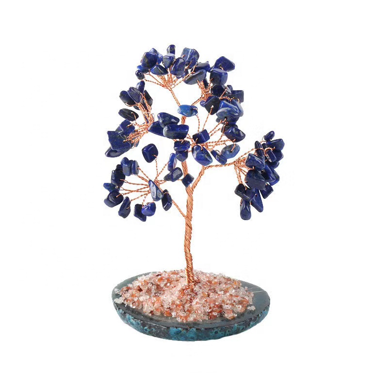 Feng Shui Healing Gemstone Natural Crystal Money Lucky Fortune Tree for Home Decoration Gift