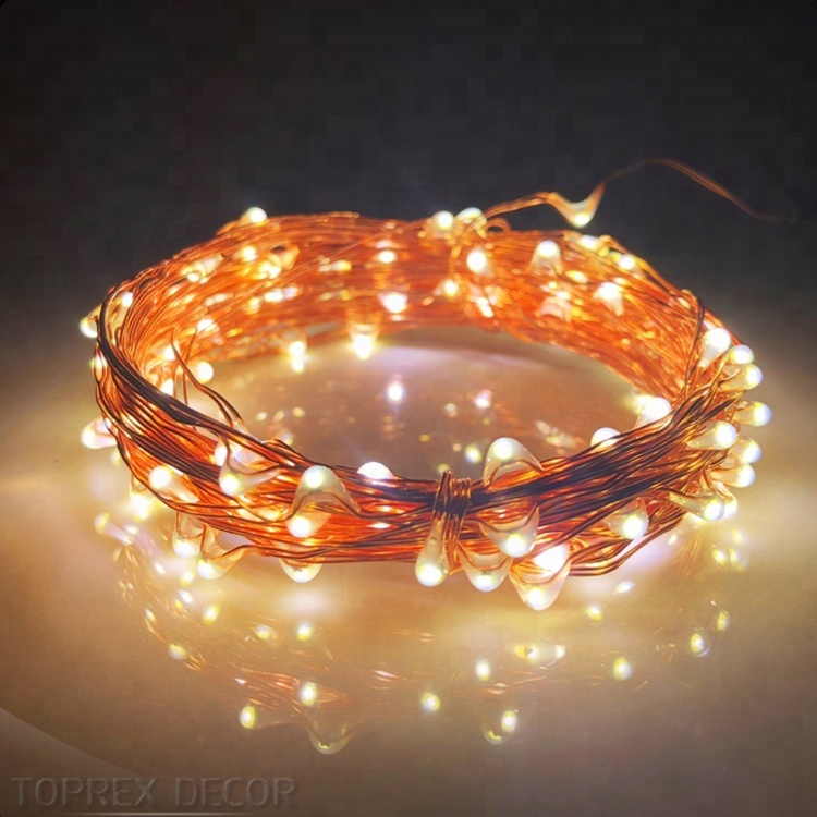 highly waterproof usb 16ft 50 LEDs warm white copper wire led starry string lights for wedding party decor