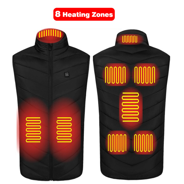 New Functional USB 5V Battery Powered Cheap Waistcoat for Man and Woman Electric Heated Mans Vest for Winter
