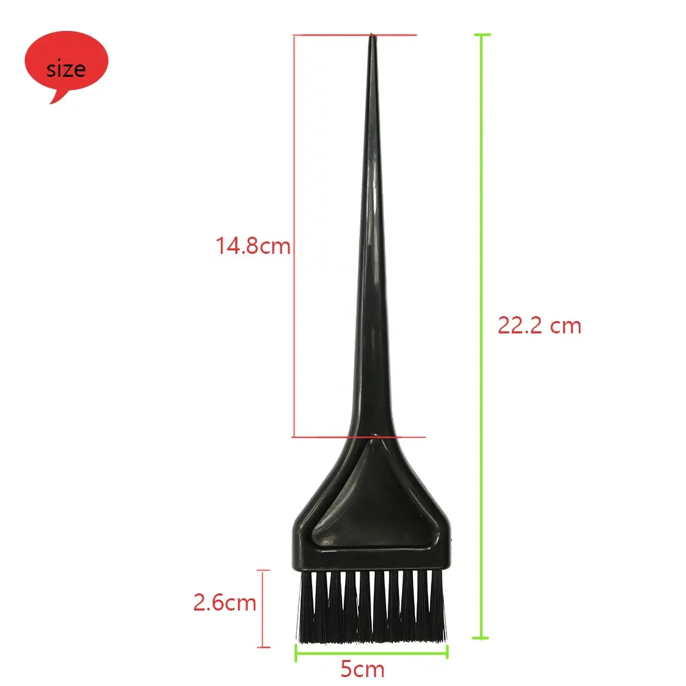 Texmax Color Hair Application Tool Plastic Handle Professional Salon Hair Dyeing Brush
