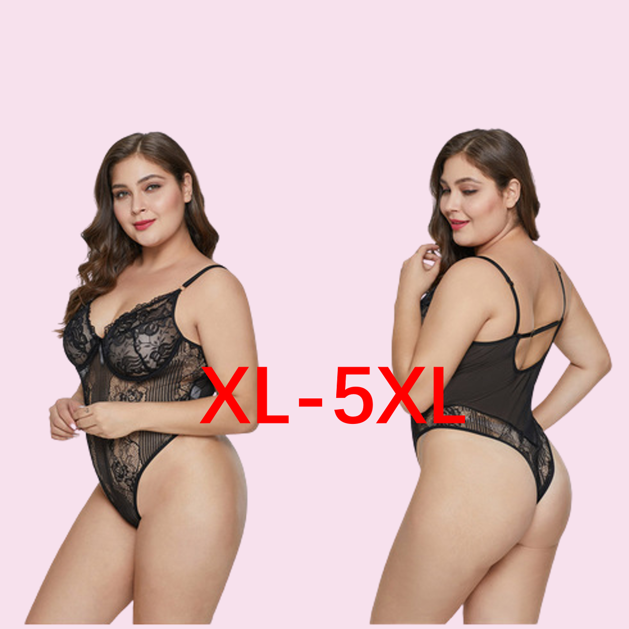 5XL женское Кружевное боди, комплект с бюстгальтером и трусиками, модное нижнее белье большого размера, сексуальное нижнее белье