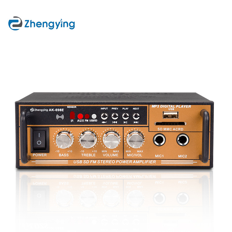 Hifi power amplifier home lossless 12V card U disk radio and air amplifier 220V high power mini small bt power amplifier
