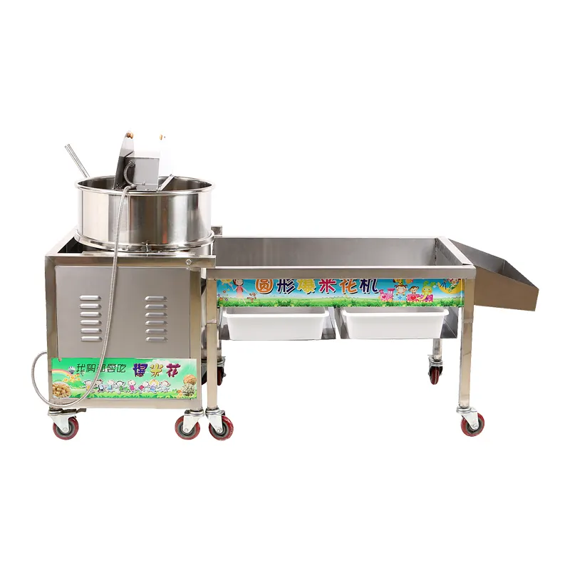 commercial ball type caramel popcorn making machine