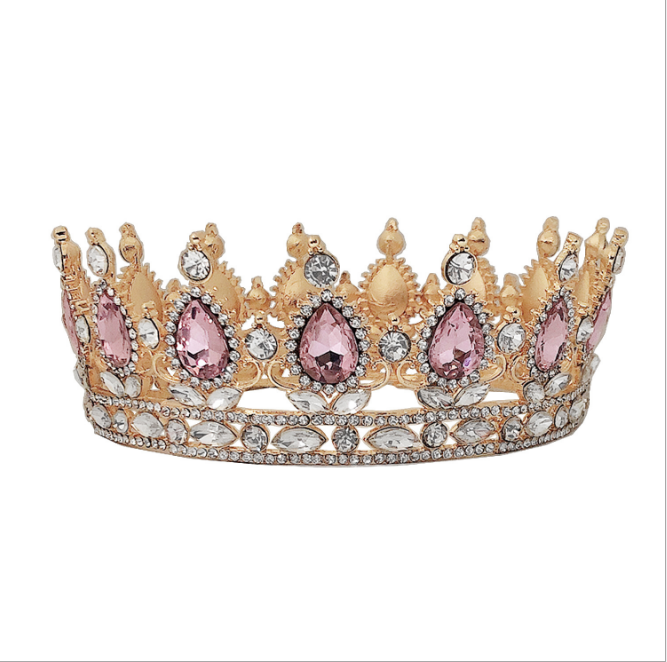 Classic best-selling full circle Niang crown headdress birthday diamond hair jewelry princess crown wedding dress accessories we