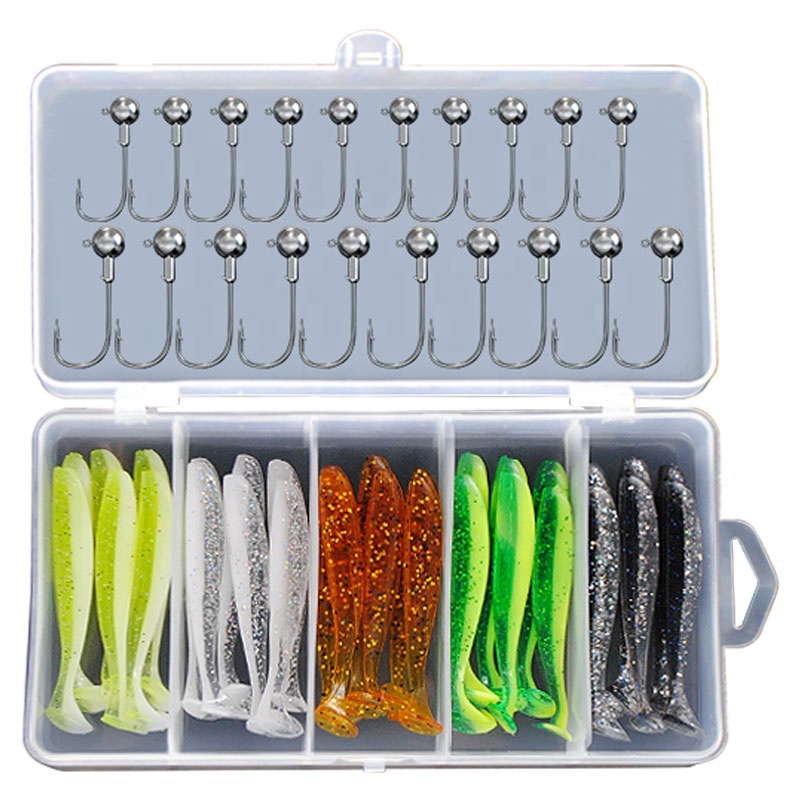 Weihai domestic Manufacturer Supply low price soft fishing lure set high Quality affordable beginner multiple weight pvc lure