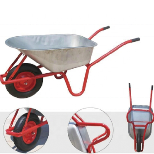 Сверхмощный barrow 160 кг, 4,00-8 дюймов, пневматическое колесо, садовая Строительная тачка