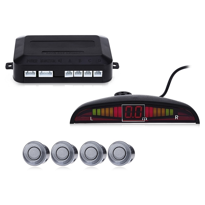 1 Set Car Parking Sensor Kit Car Auto LED Display 4 Sensors For All Cars Reverse Assistance Backup Radar Monitor Parking System