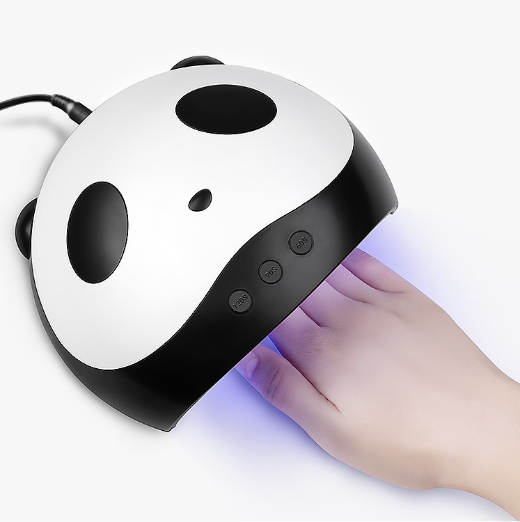USB-Сушилка для ногтей в картонной коробке, милая панда, Америка, на заказ, умный Oem, Европейский, Африканский логотип, силовой товар, пластиковая особенность, вес