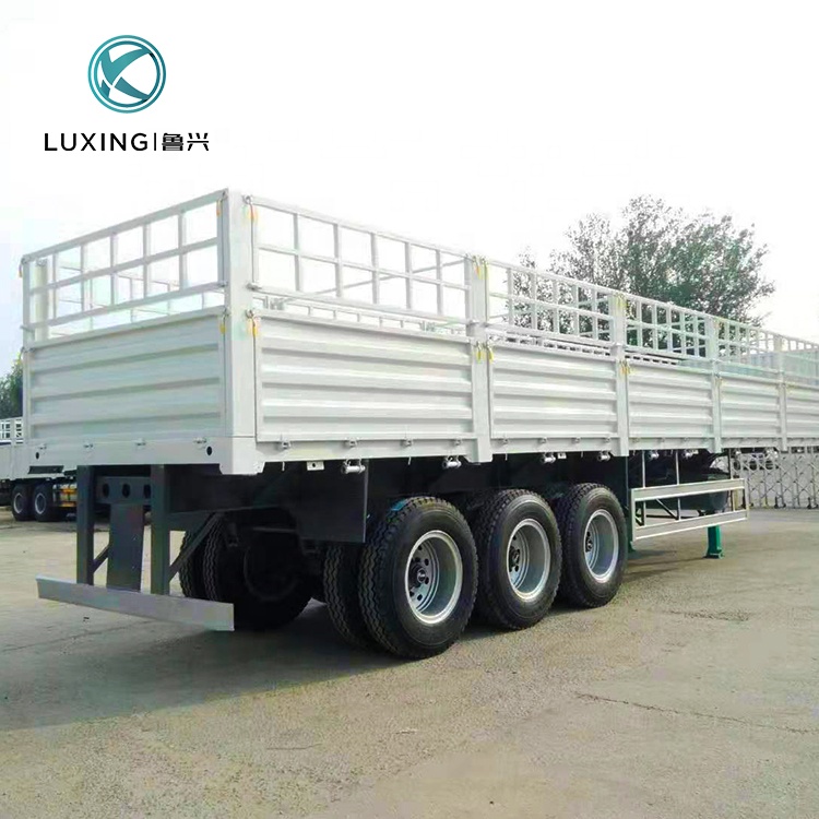 Best-selling 3 Axle Durable 4 Axle Cargo Fence Semi Trailer