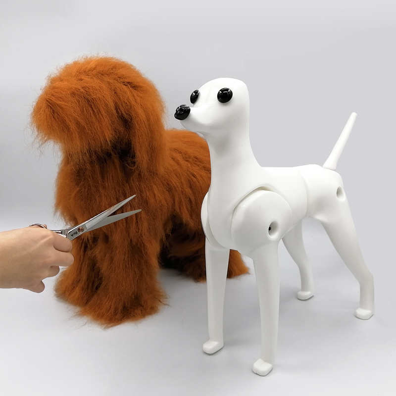 Furminator для собаки, белая голова собаки, модель, волосы для домашних животных, школьная витрина, тренировка, плюшевое пальто