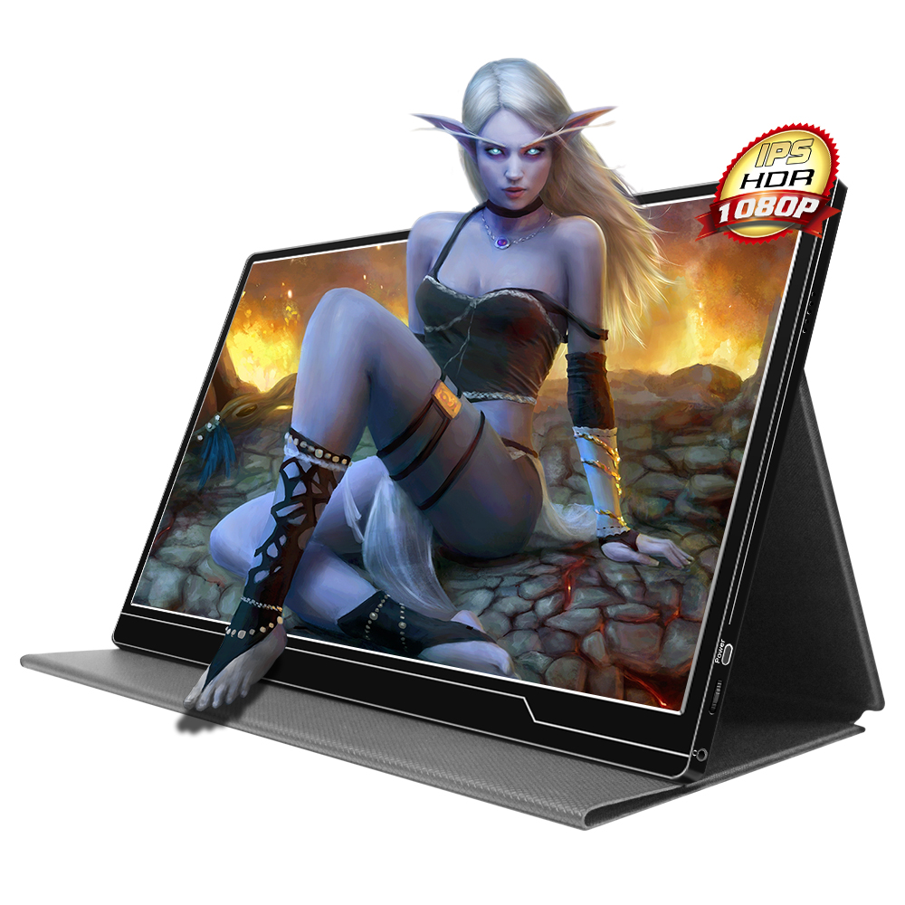 Игровой портативный монитор Sibolan 15,6 дюймов IPS HDR Full HD 1080p usb type c ps4 мобильный телефон ПК ноутбук компьютер