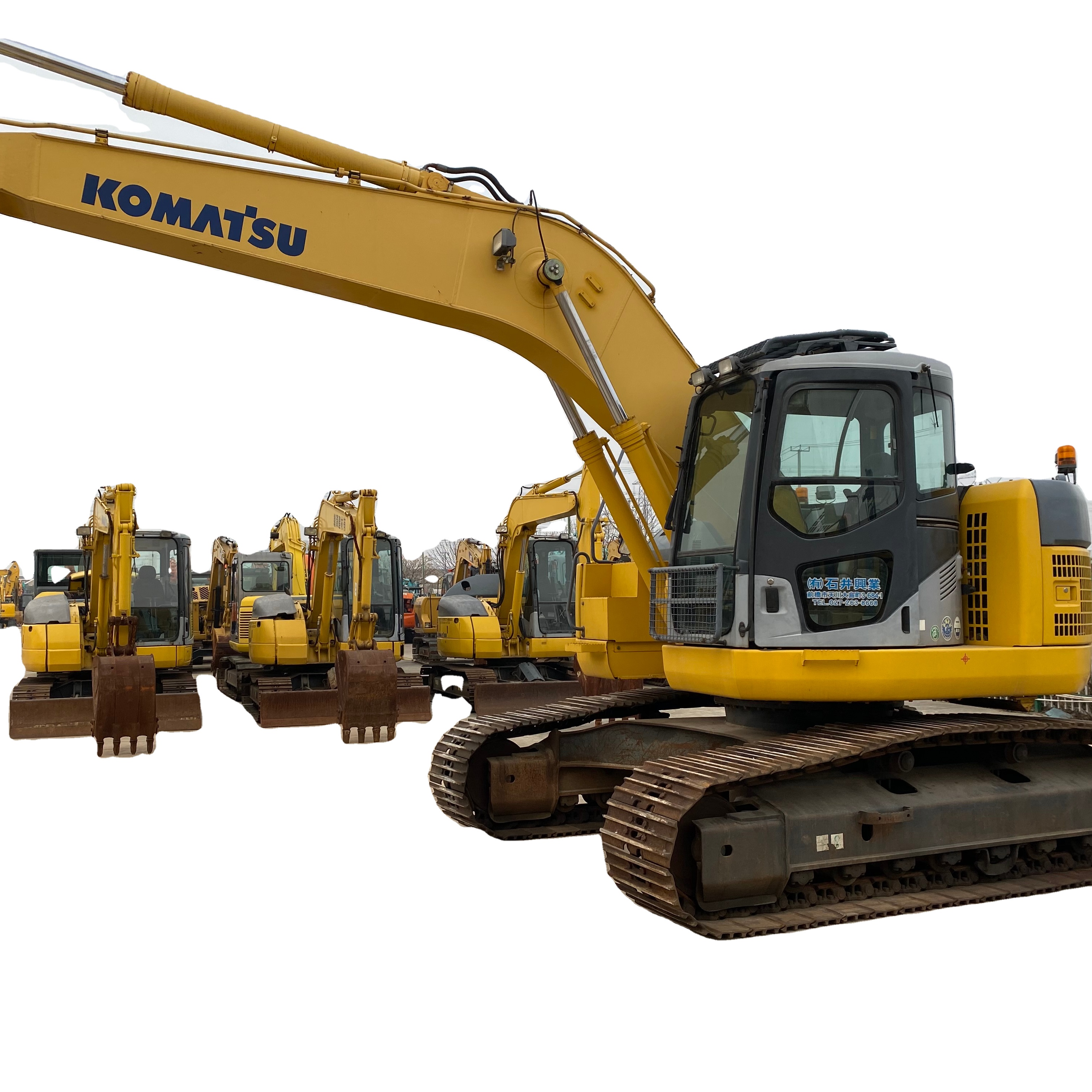 Гусеничный экскаватор komatsu PC228, бывший в употреблении японский двигатель PC 228