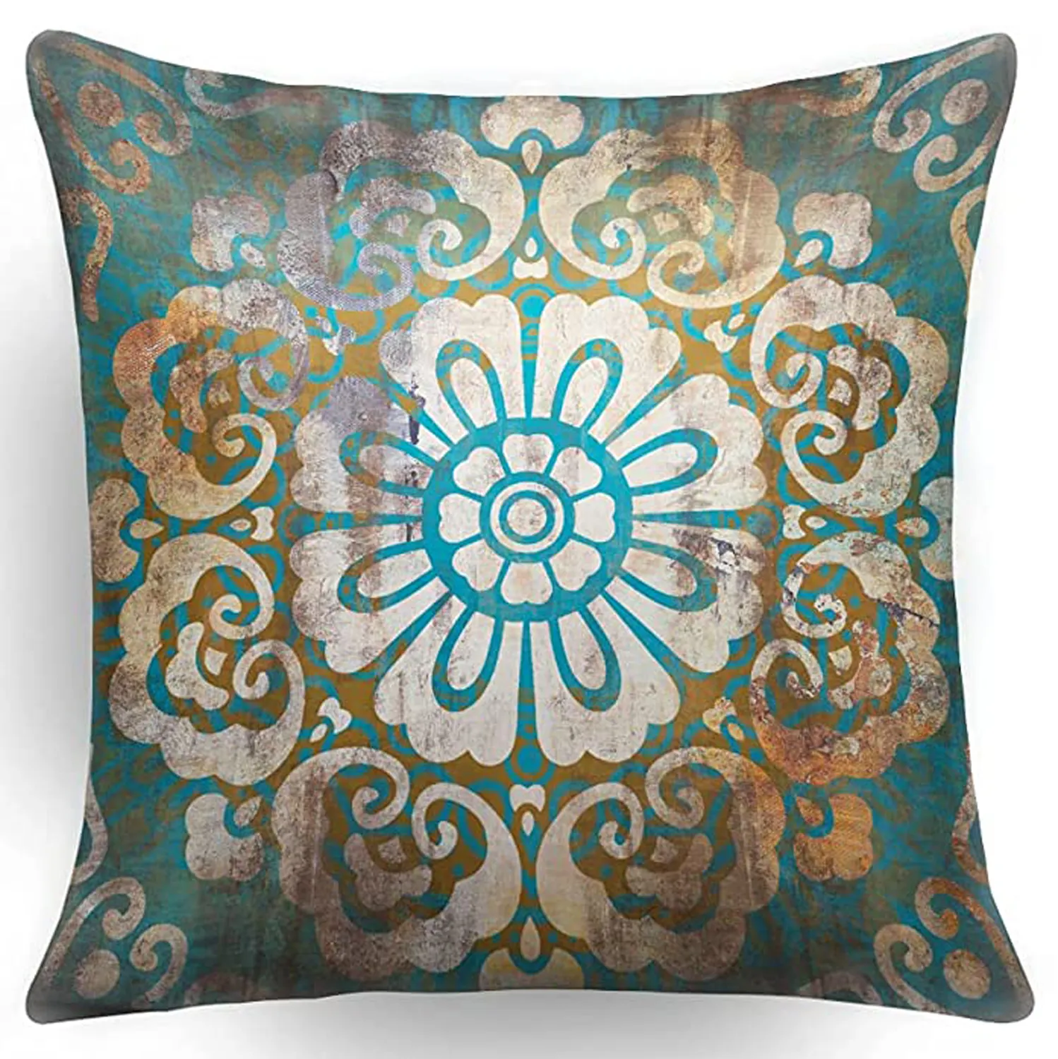Set of 4 Throw Pillow Covers Home Decorative Bohemia pillow Cases Soft Velvet Cushion Covers 45x45cm(18 x 18 inch)
