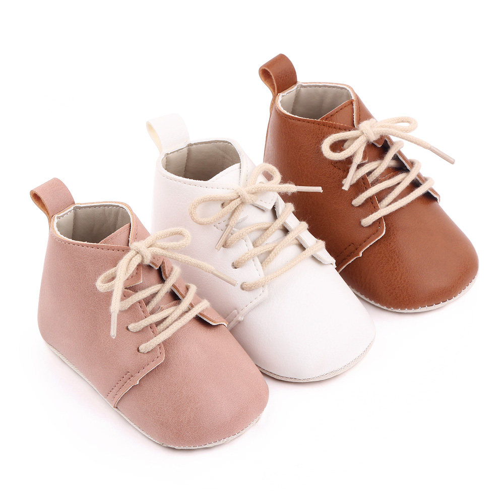 New Arrival Leather PU Baby shoes High Quality Toddler Lace-up Shoes