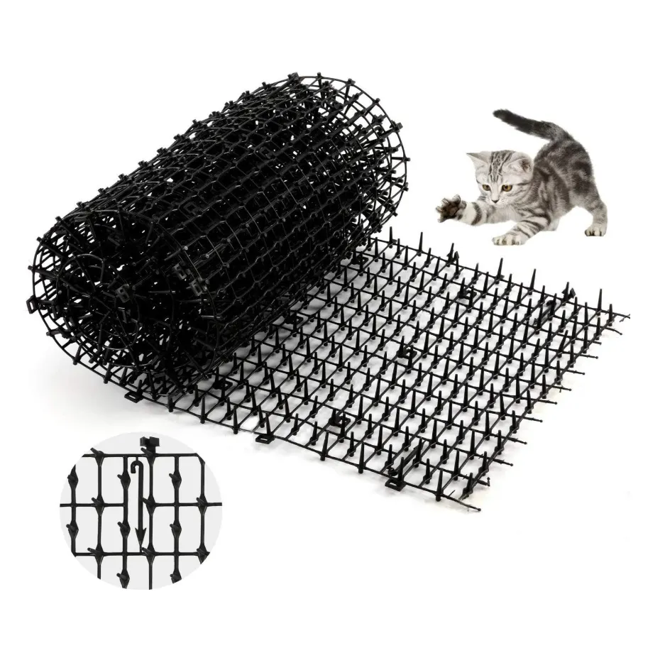 Garden Supplies Cat Scat Mat Non-Toxic Plastic Prickle Anti Dog Deterrent Fence Spike Deter Dogs Keep Cat Off