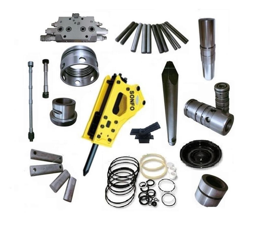 MSB Everdigm JSB Hanwoo Daemo Furukawa Fine EDT Eddie Atlas Sonfo hydraulic breaker excavator rock hammer repair spare parts