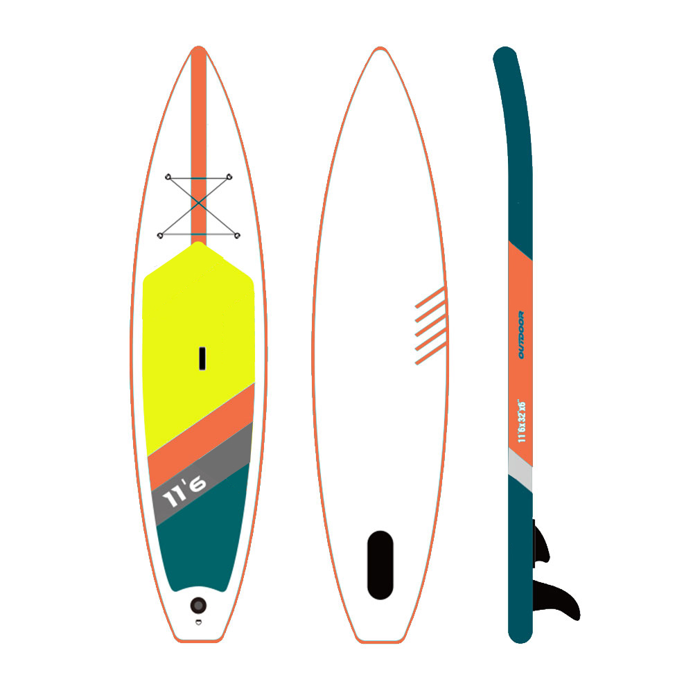 GeeTone 2021 надувная доска SUP Stand Up Paddle Fusion 11'6 350 см производство оптом дешевая цена CE завод