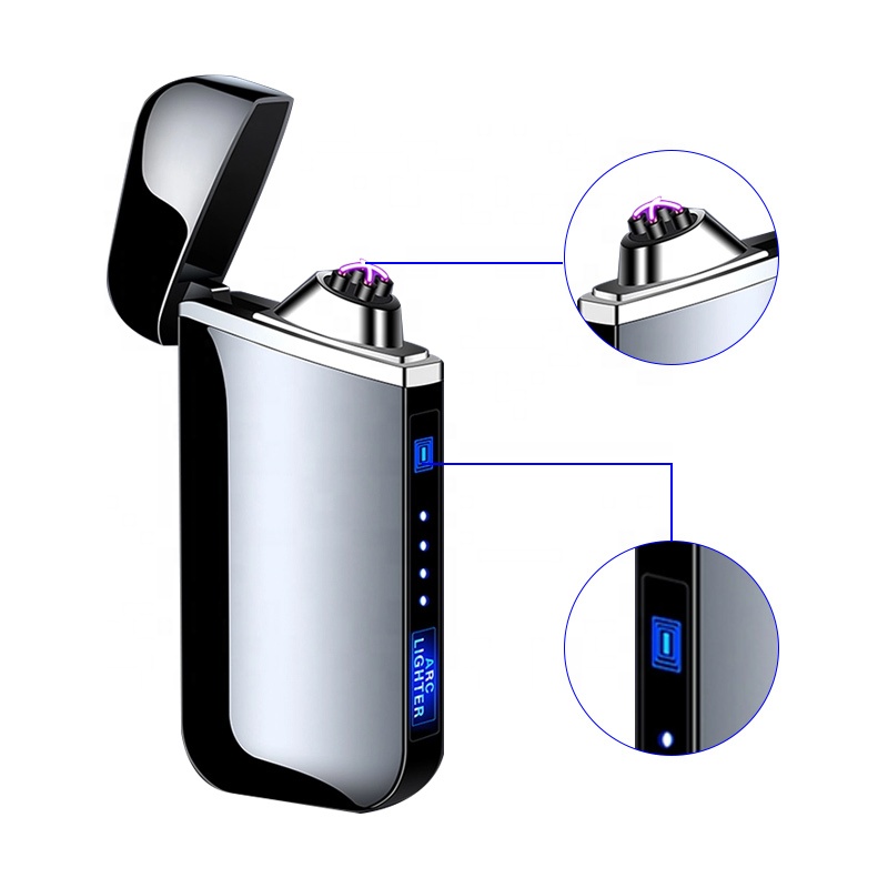 Usb-зажигалка с двойной дугой и перекрестным сенсорным экраном