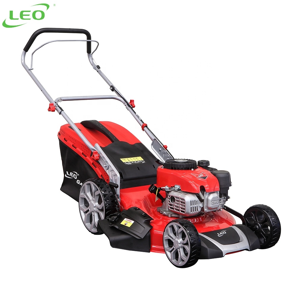 LEO LM51Z-2L(NP170) газонокосилка бензиновый 6hp складной ручкой двигателя самоходные газонокосилки
