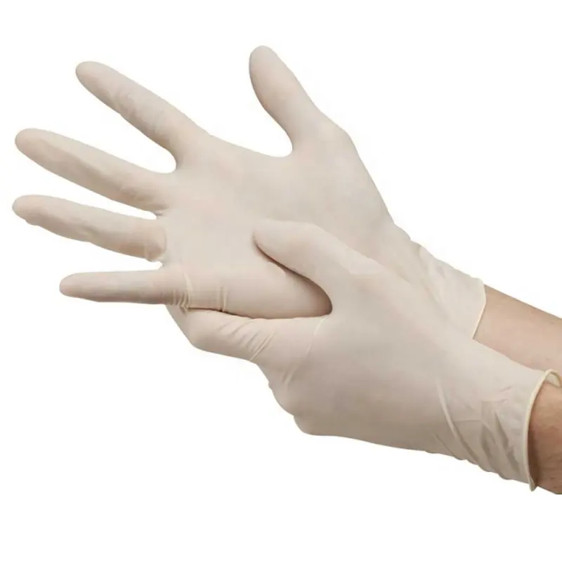 Raysen Hot sale latex examination disposable gloves