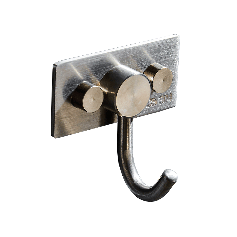 Bathroom Stainless Steel Metal Towel Robe hooks black Wall Mounted
