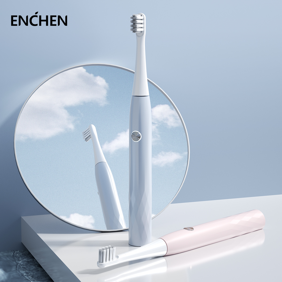 Дешевая перезаряжаемая звуковая электрическая зубная щетка ENCHEN для взрослых, Китай, oem