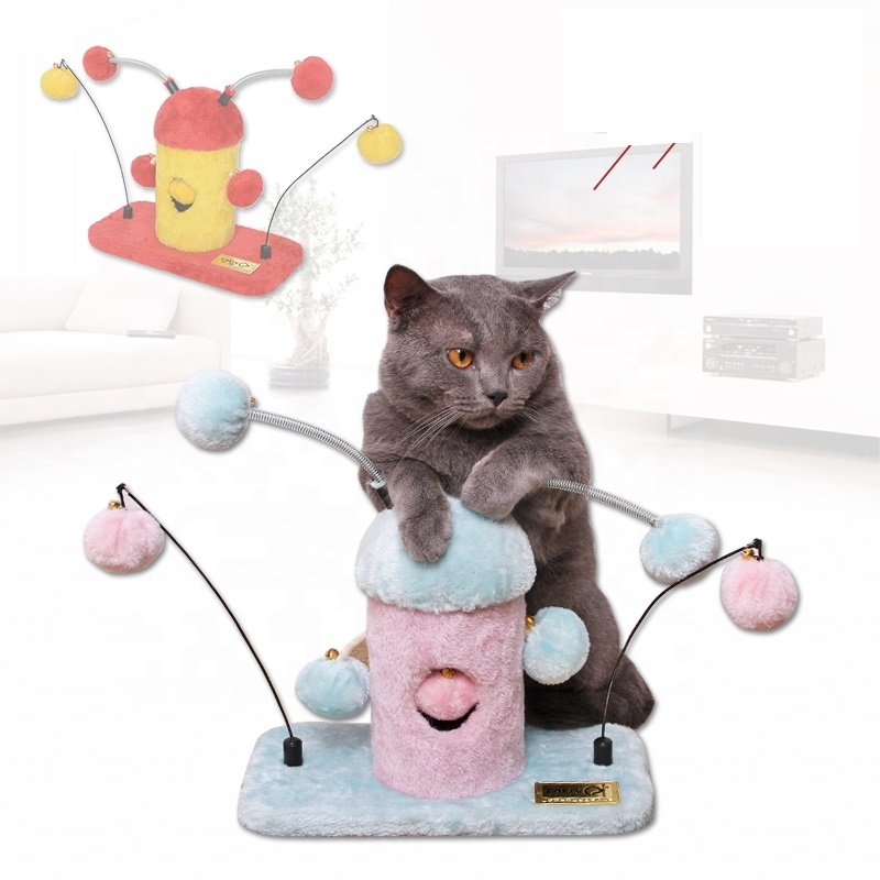 Small Size Cat Scratcher Tree Wholesale Original Design Cat Jumping Scratcher Toy Cactus Cat Tree